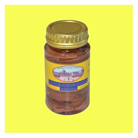 Filetti di Acciughe Spagnole (140gr) in Olio di Oliva